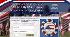 Desktop Screenshot of memorialdayfoundation.org